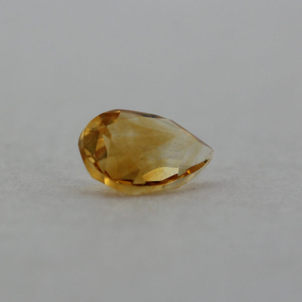 Loose Pear Cut Genuine Natural Citrine Gemstone Semi Precious November Birthstone Side