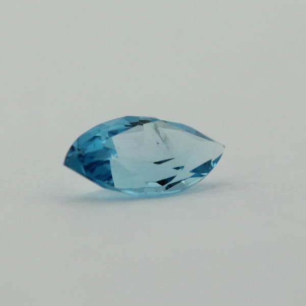 Loose Marquise Cut Genuine Natural Blue Zircon Gemstone Semi Precious December Birthstone Side