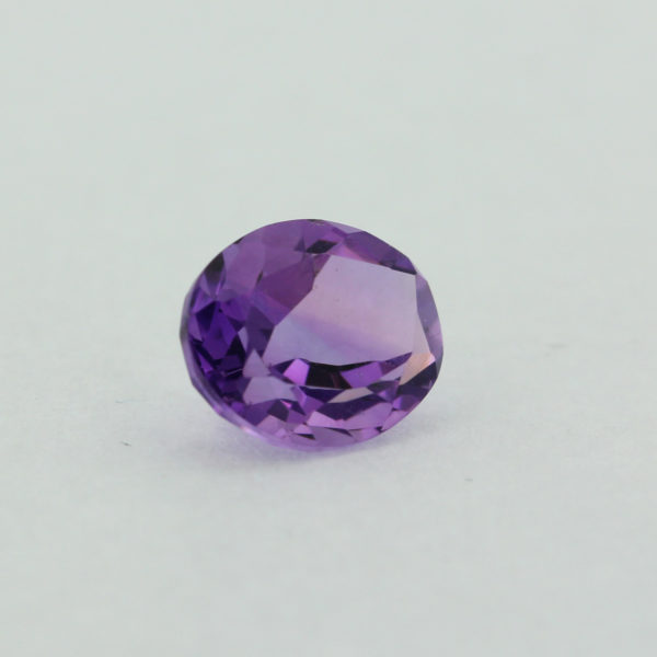 Loose Oval Cut Genuine Natural Amethyst Gemstone Semi Precious February Birthstone Side