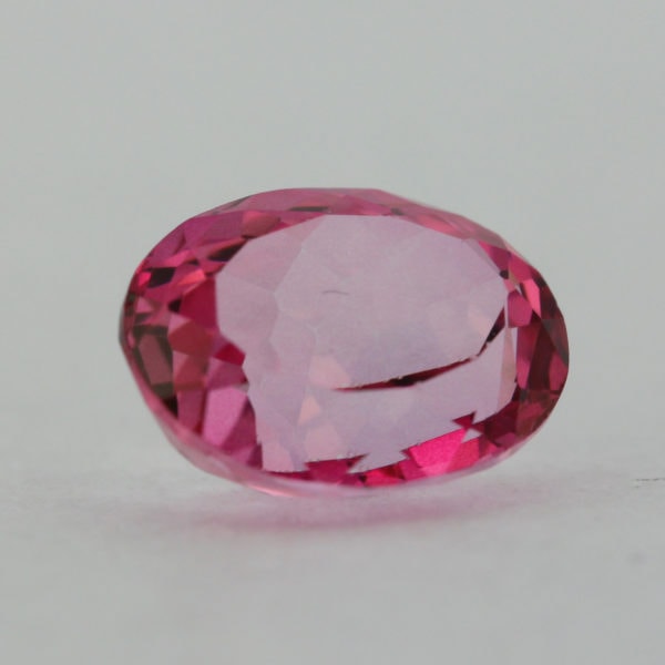 Loose Oval Cut Genuine Natural Pink Topaz Gemstone Semi Precious October Birthstone Side