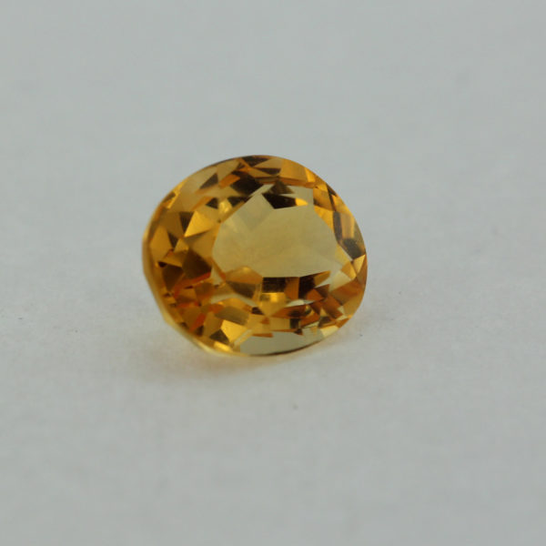 Loose Oval Cut Genuine Natural Citrine Gemstone Semi Precious November Birthstone Side