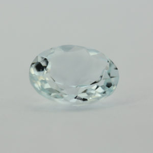 Loose Oval Cut Genuine Natural Aquamarine Gemstone Semi Precious March Birthstone Side