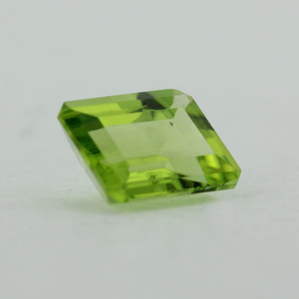 Loose Emerald Cut Genuine Natural Peridot Gemstone Semi Precious August Birthstone Side