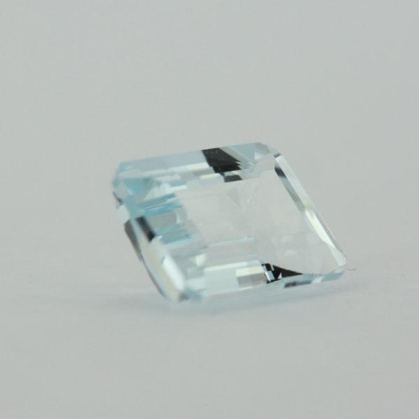 Loose Emerald Cut Genuine Natural Aquamarine Gemstone Semi Precious March Birthstone Side