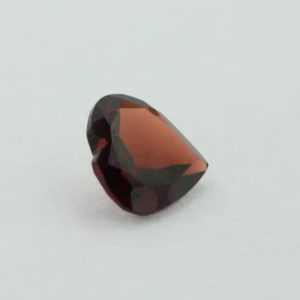 Loose Heart Shape Genuine Natural Garnet Gemstone Semi Precious January Birthstone Side