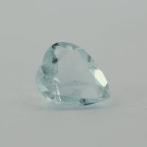 Loose Heart Shape Genuine Natural Aquamarine Gemstone Semi Precious March Birthstone Side