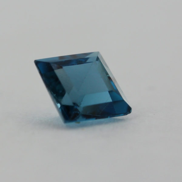 Loose Princess Cut Genuine Natural Blue Zircon Gemstone Semi Precious December Birthstone Side