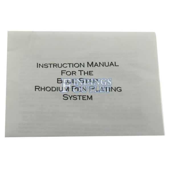 Blue Star Rhodium Pen Plating Machine Instructions