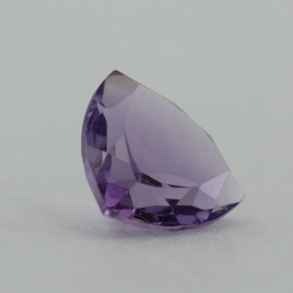 Loose Trillion Cut Genuine Natural Amethyst Gemstone Semi Precious February Birthstone Side