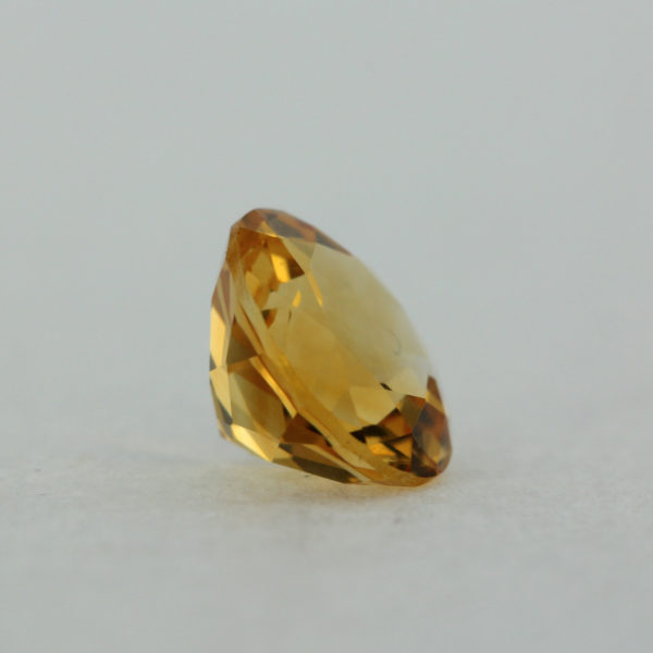 Loose Round Cut Genuine Natural Citrine Gemstone Semi Precious November Birthstone Back