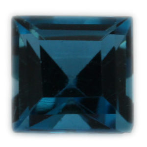Loose Princess Cut Genuine Natural Blue Zircon Gemstone Semi Precious December Birthstone
