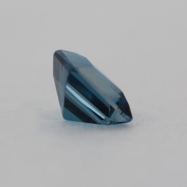 Loose Princess Cut Genuine Natural Blue Zircon Gemstone Semi Precious December Birthstone Back