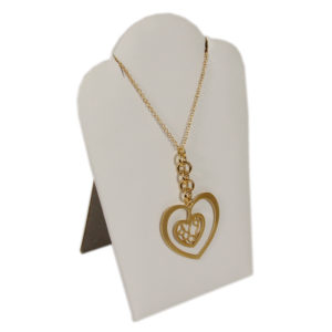 8 5/8" Black Velvet Padded Pendant Jewelry Necklace Display Easel Presentation 