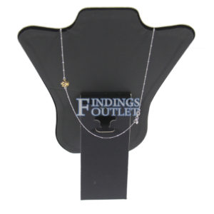 Extra Large Black Velvet Necklace Chain Jewelry Display Holder Padded Neckform Easel Stand Back