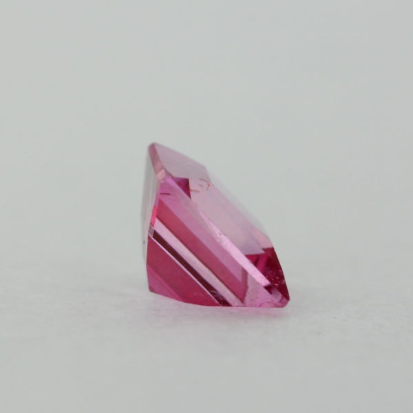Loose Princess Cut Genuine Natural Pink Topaz Gemstone Semi Precious October Birthstone Back