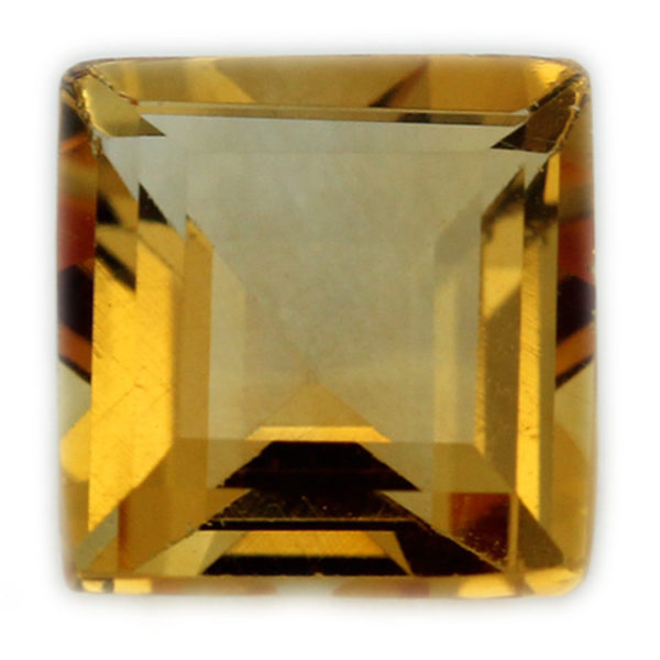 Loose Princess Cut Genuine Natural Citrine Gemstone Semi Precious November Birthstone