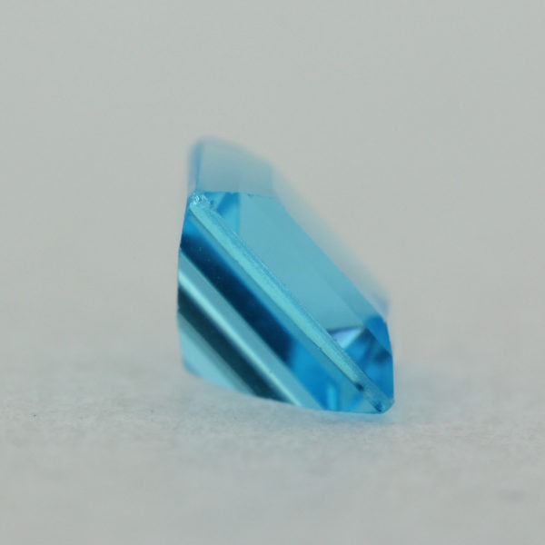 Loose Princess Cut Genuine Natural Blue Topaz Gemstone Semi Precious November Birthstone Back