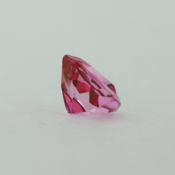 Loose Trillion Cut Genuine Natural Pink Topaz Gemstone Semi Precious October Birthstone Back