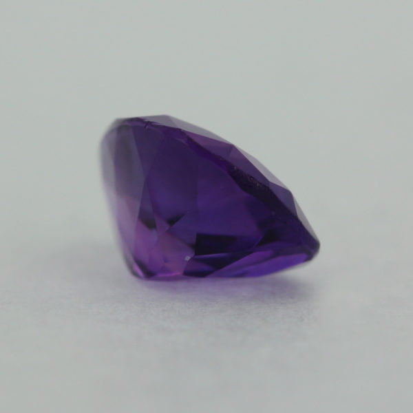 Loose Pear Cut Genuine Natural Amethyst Gemstone Semi Precious February Birthstone Back