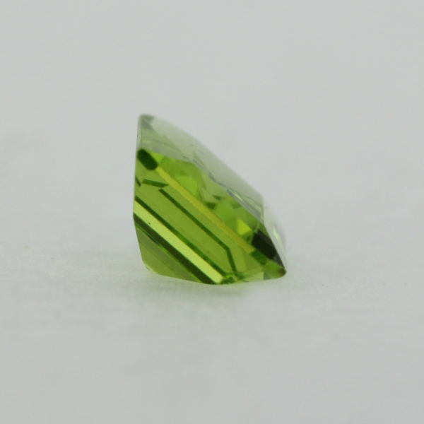Loose Emerald Cut Genuine Natural Peridot Gemstone Semi Precious August Birthstone Back