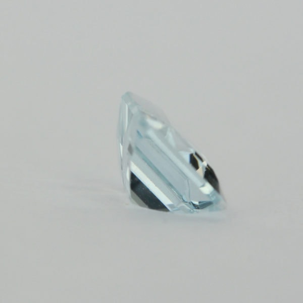 Loose Emerald Cut Genuine Natural Aquamarine Gemstone Semi Precious March Birthstone Back