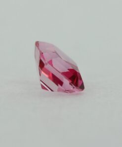 Loose Emerald Cut Genuine Natural Pink Topaz Gemstone Semi Precious October Birthstone Back