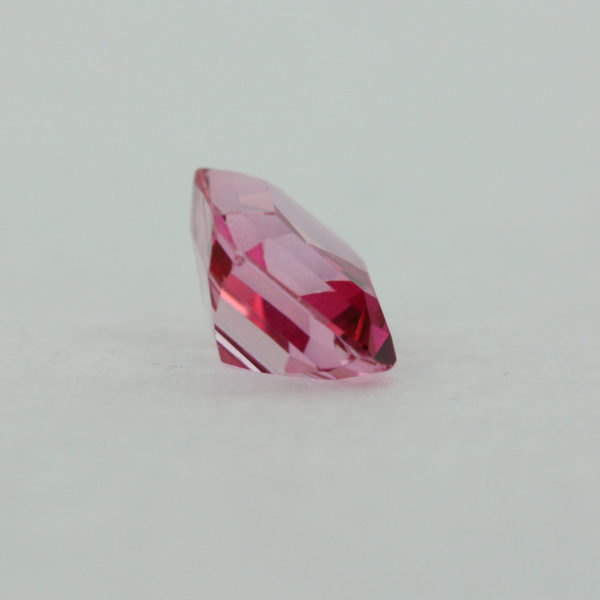 Loose Emerald Cut Genuine Natural Pink Topaz Gemstone Semi Precious October Birthstone Back