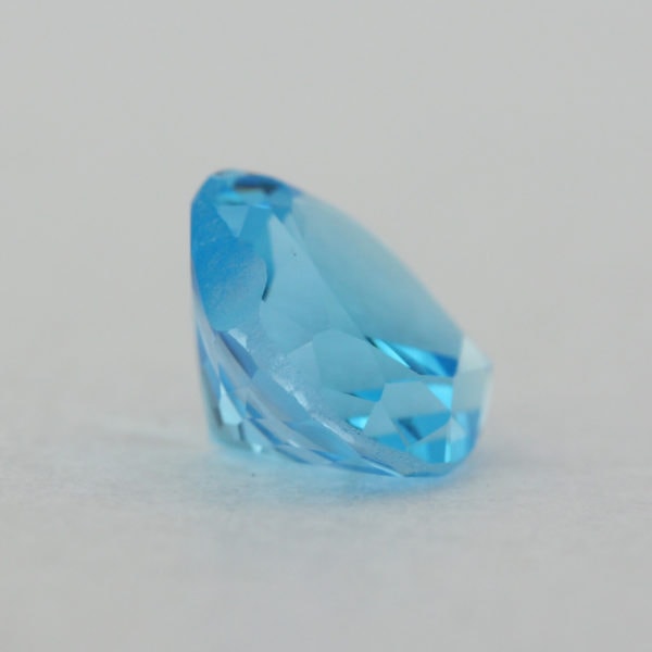 Loose Heart Shape Genuine Natural Blue Topaz Gemstone Semi Precious November Birthstone Back