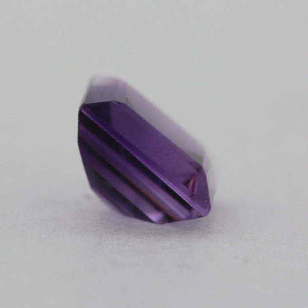 Loose Princess Cut Genuine Natural Amethyst Gemstone Semi Precious February Birthstone Back