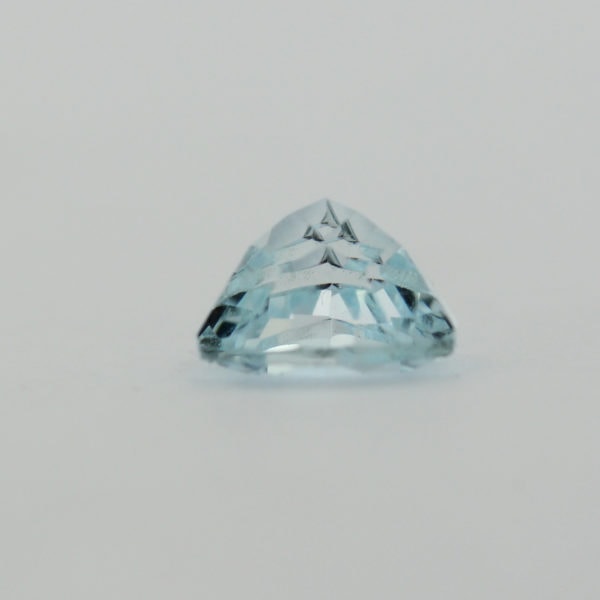 Loose Trillion Cut Genuine Natural Aquamarine Gemstone Semi Precious March Birthstone Down