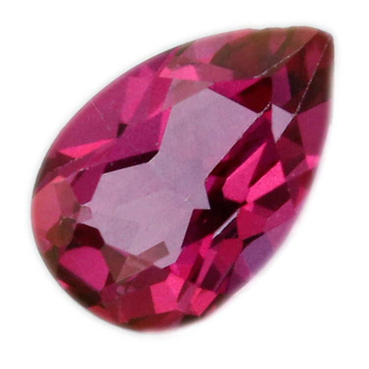 Pear Pink Topaz Gemstone, 24g, Size: 20mm at Rs 300/carat in Jaipur