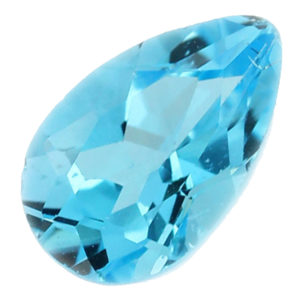 Loose Pear Cut Genuine Natural Blue Topaz Gemstone Semi Precious November Birthstone