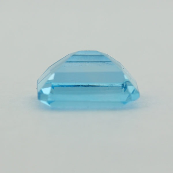 Loose Emerald Cut Genuine Natural Blue Topaz Gemstone Semi Precious November Birthstone Down