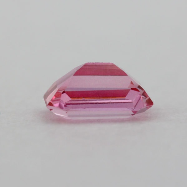 Loose Emerald Cut Genuine Natural Pink Topaz Gemstone Semi Precious October Birthstone Down