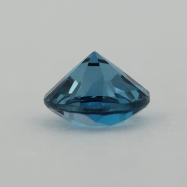 Loose Round Cut Genuine Natural Blue Zircon Gemstone Semi Precious December Birthstone Down