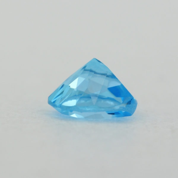 Loose Heart Shape Genuine Natural Blue Topaz Gemstone Semi Precious November Birthstone Down