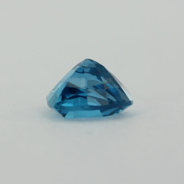 Loose Heart Shape Genuine Natural Blue Zircon Gemstone Semi Precious December Birthstone Down