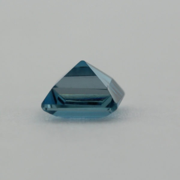 Loose Princess Cut Genuine Natural Blue Zircon Gemstone Semi Precious December Birthstone Down
