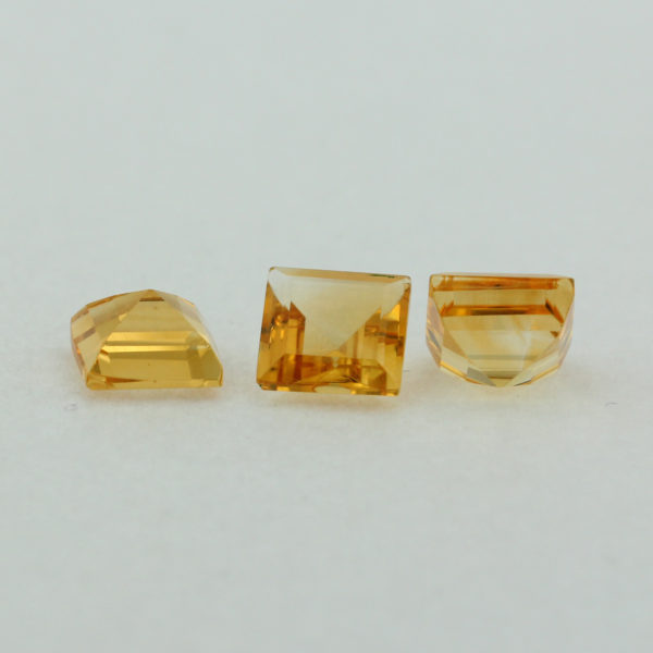 Loose Princess Cut Genuine Natural Citrine Gemstone Semi Precious November Birthstone Group