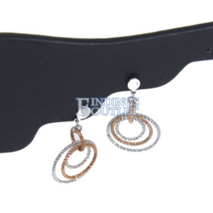 Black Faux Leather 10 Pair Earring Jewelry Display Holder Wing Style Stand Zoom