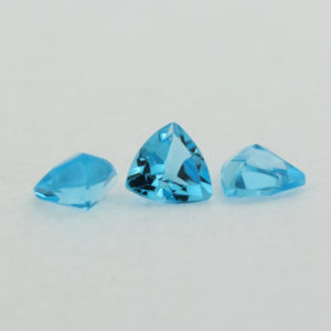 Loose Trillion Cut Genuine Natural Blue Topaz Gemstone Semi Precious November Birthstone Group