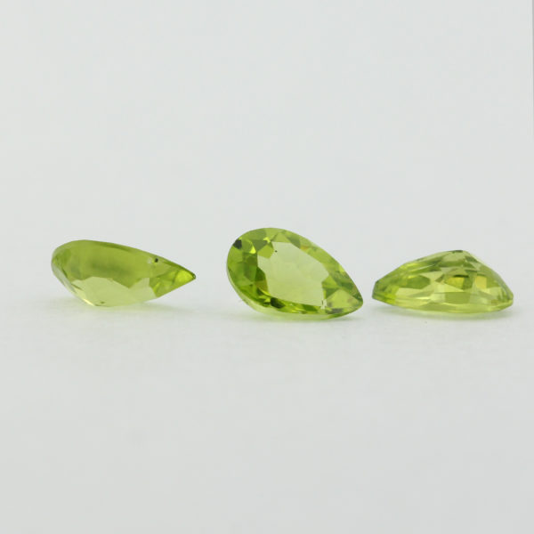 Loose Pear Cut Genuine Natural Peridot Gemstone Semi Precious August Birthstone Group