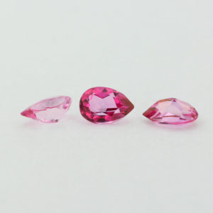 Loose Pear Cut Genuine Natural Pink Topaz Gemstone Semi Precious October Birthstone Group