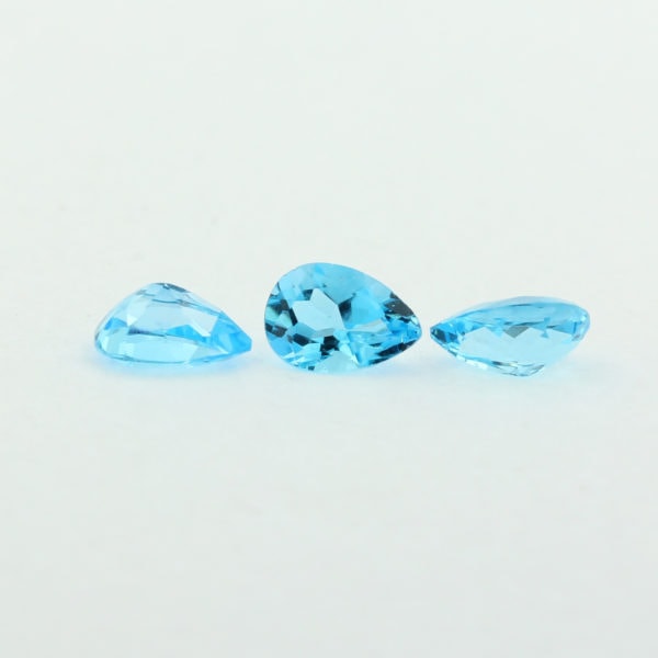 Loose Pear Cut Genuine Natural Blue Topaz Gemstone Semi Precious November Birthstone Group