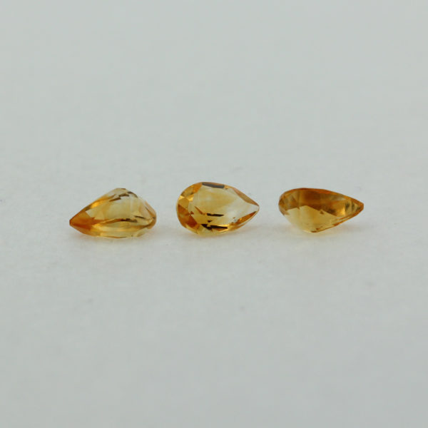 Loose Pear Cut Genuine Natural Citrine Gemstone Semi Precious November Birthstone Group