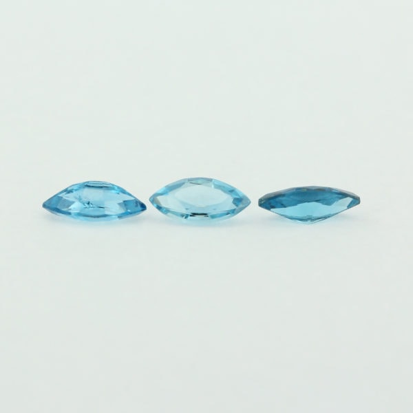 Loose Marquise Cut Genuine Natural Blue Zircon Gemstone Semi Precious December Birthstone Group