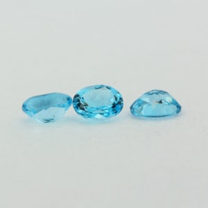 Loose Oval Cut Genuine Natural Blue Topaz Gemstone Semi Precious November Birthstone Group