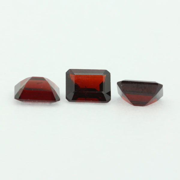 Loose Emerald Cut Genuine Natural Garnet Gemstone Semi Precious January Birthstone Group