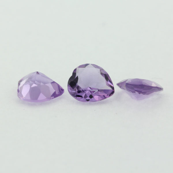 Loose Heart Shape Genuine Natural Amethyst Gemstone Semi Precious February Birthstone Group