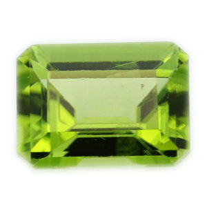 Loose Emerald Cut Genuine Natural Peridot Gemstone Semi Precious August Birthstone